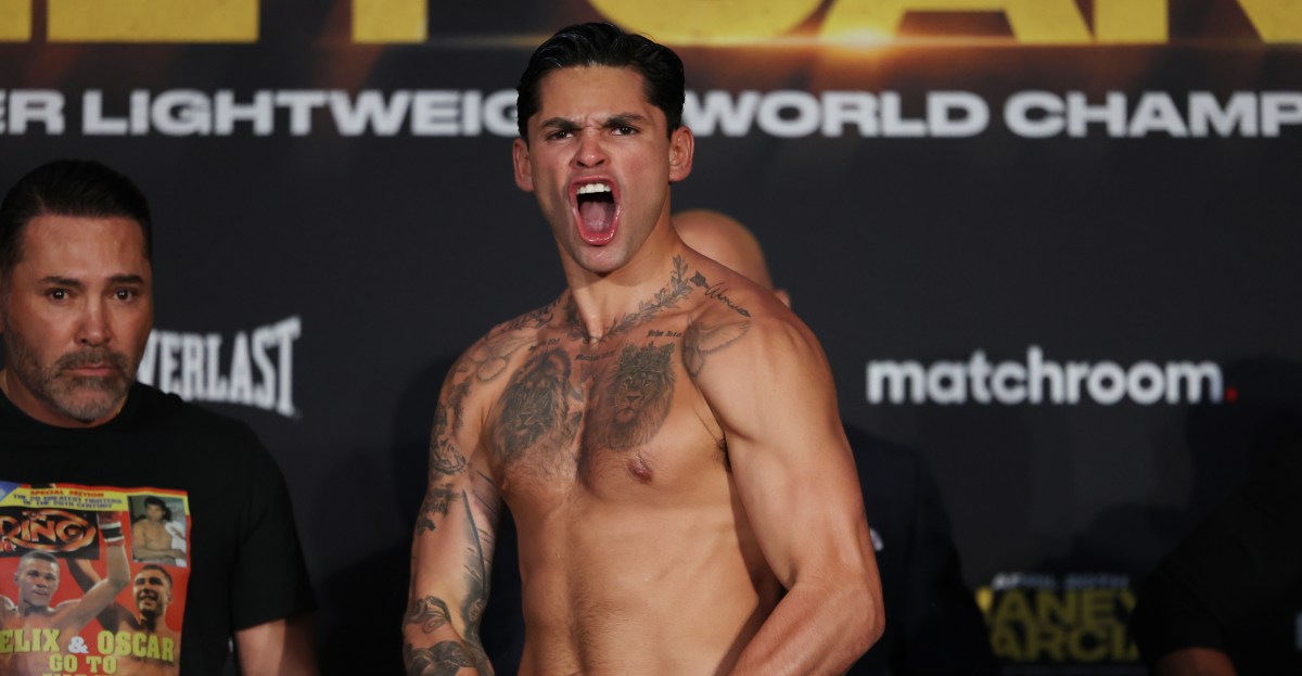 Ryan Garcia vs. Mario Barrios weigh-in video