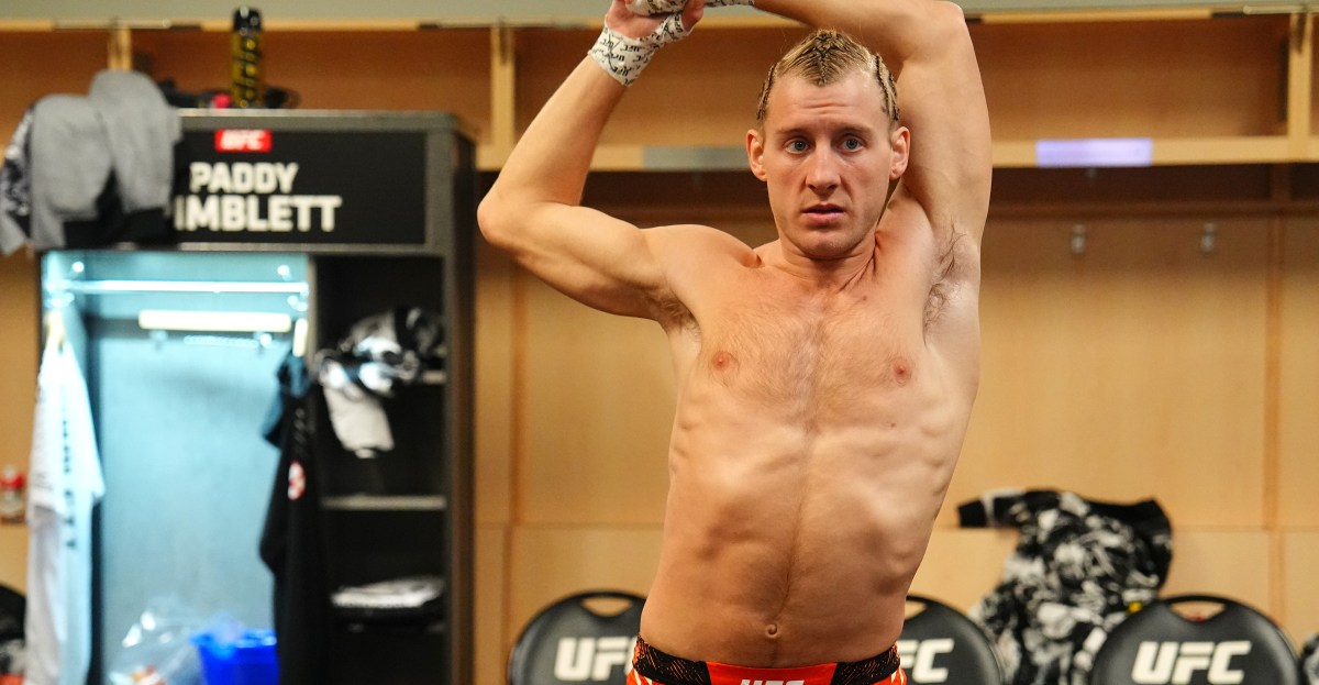 Backstage with Pimblett at UFC 324, eating candy and ‘crucifying bogs’