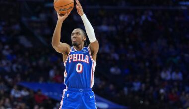 Tyrese Maxey becomes Philadelphia 76ers' all-time leader in made 3-pointers, passing Allen Iverson
