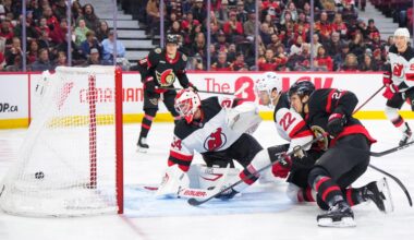 Officials Appear to Invent New Rules to Wave Off Game-Tying Goal as Sheldon Keefe and Jeremy Colliton’s No-Offense Devils Lose 4-1 to Senators