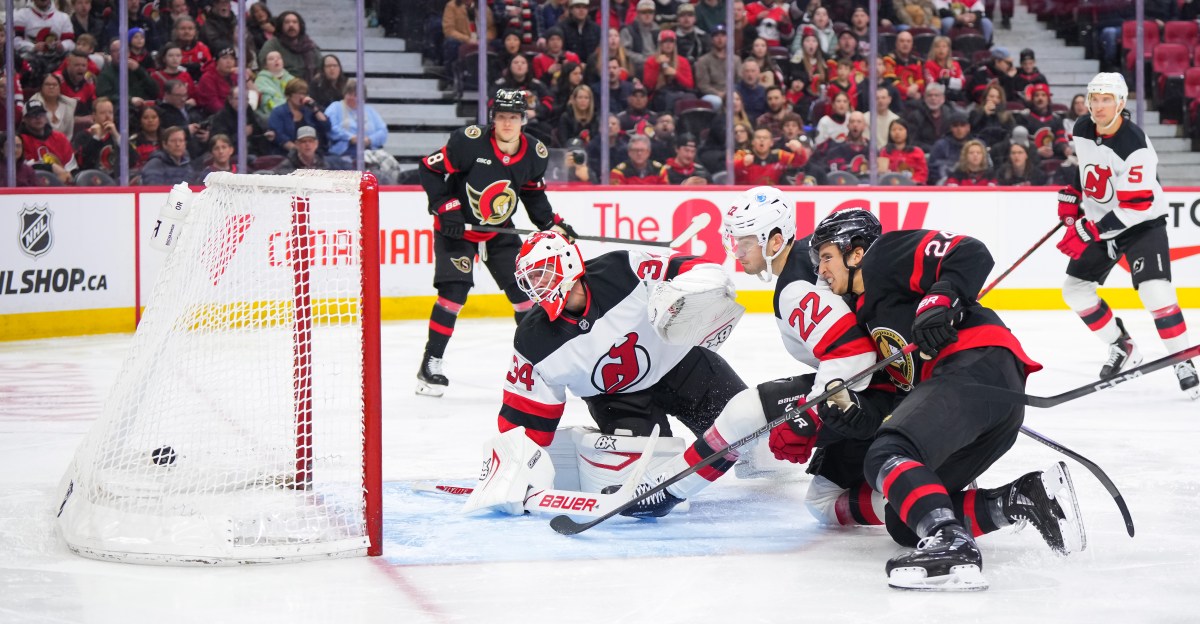 Officials Appear to Invent New Rules to Wave Off Game-Tying Goal as Sheldon Keefe and Jeremy Colliton’s No-Offense Devils Lose 4-1 to Senators