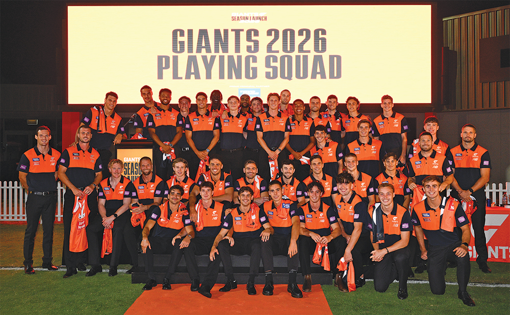 Giants full of belief despite setbacks ahead of 2026 AFL season • The Western Weekender