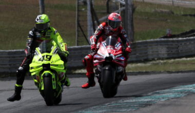 Fabio di Giannantonio, Marc Marquez, 2026 Sepang MotoGP Test (Gold&Goose).