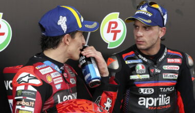 Marc Marquez, Marco Bezzecchi, qualifying, 2026 Thai MotoGP.