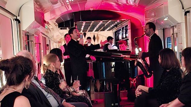 Evening entertainment on board La Dolce Vita Orient Express