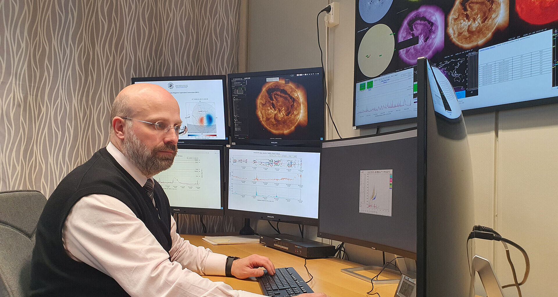 Magnar Gullikstad Johnsen overv&aring;ker verdensrommet. Foto: UiT