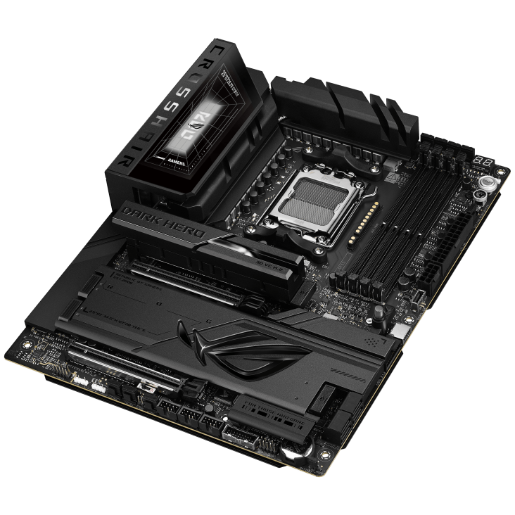 ROG Crosshair X870E Dark Hero Motherboard (Hardware) - Review 4 h732 2 https://www.mkaugaming.com/all-review-list/rog-crosshair-x870e-dark-hero-motherboard-hardware-review/