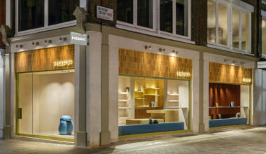 Hoff flagship store with yellow tiles