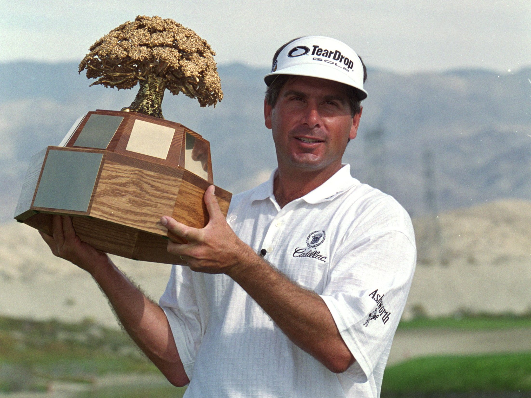Fred Couples with the skins trophy he won in 1999. Credit: Getty Images