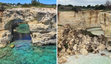 Italy's famous 'Lovers' Arch' collapses on Valentine's Day