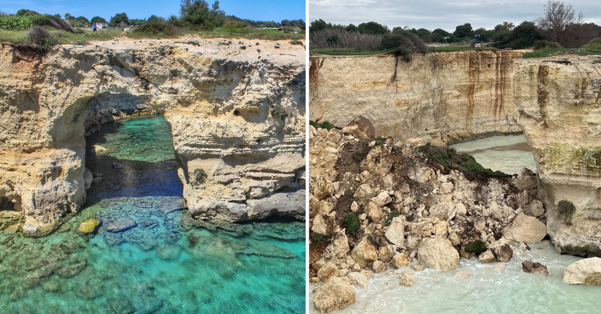 Italy's famous 'Lovers' Arch' collapses on Valentine's Day