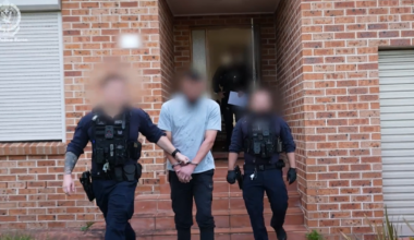 Man charged with terrorism offences after vehicle stop leads to raid on Sydney home
