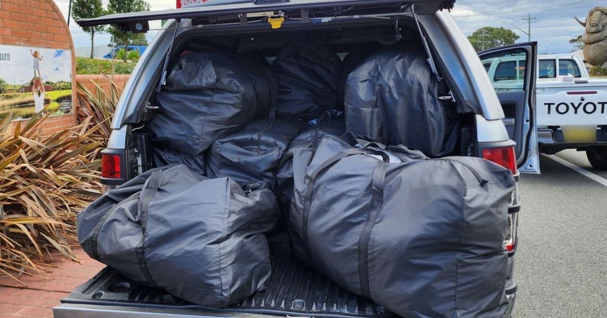 NSW men allegedly found with nearly 150kg of cannabis in boot of car