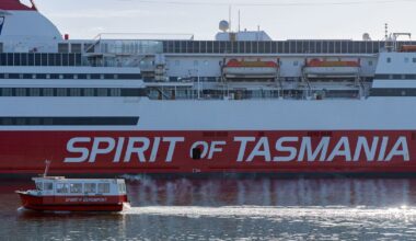 'Spirit of Tasmania' helps save seven stranded after boat capsizes