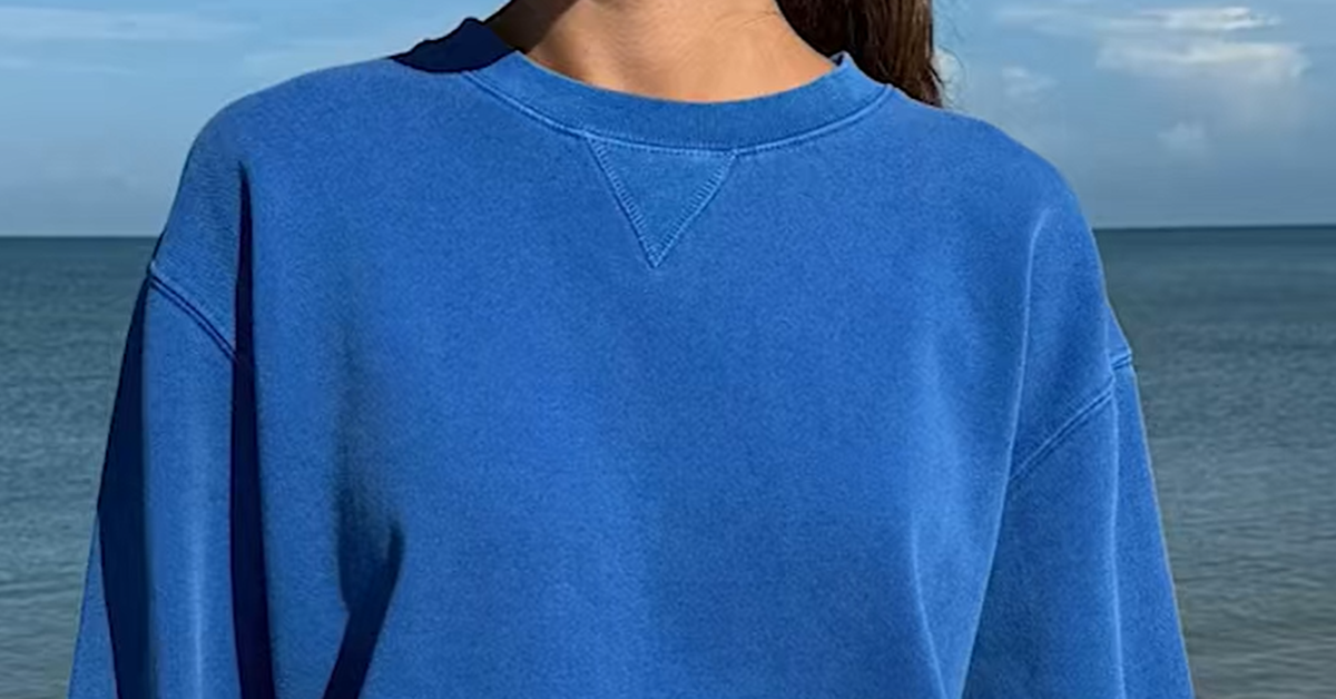 Why sweatshirts have a triangle stitched in the collars explained by TikToker and fashion fan Alex Ma