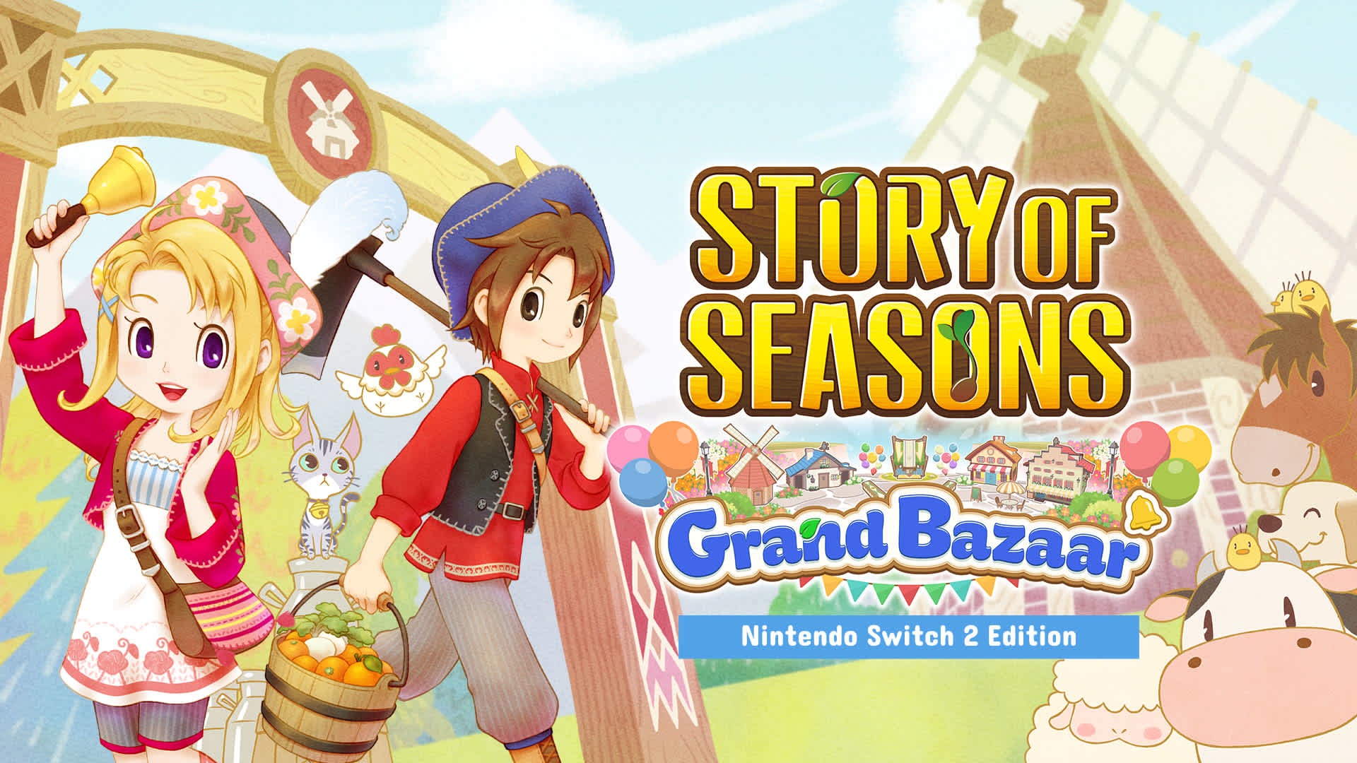 Play together—near or far - STORY OF SEASONS: Grand Bazaar – Nintendo Switch 2 Edition