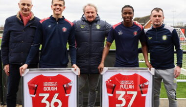 Fullah and Gough presented with full league debut shirts