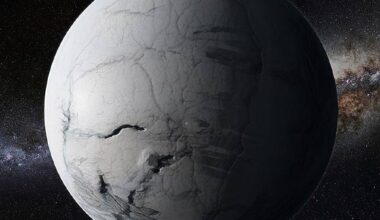 An artist’s impression of Earth around 700 million years ago during the Sturtian glaciation. Image credit: Pablo Carlos Budassi.