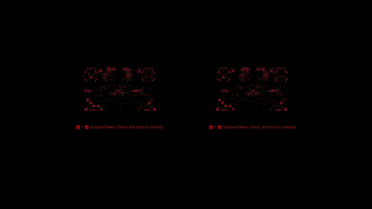A screenshot of a Virtual Boy game running on a Nintendo Switch 2.
