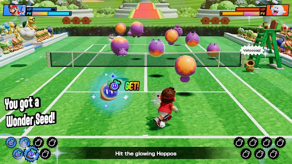 Wonder Court Matches are another new way to upend the rules of Mario Tennis. 