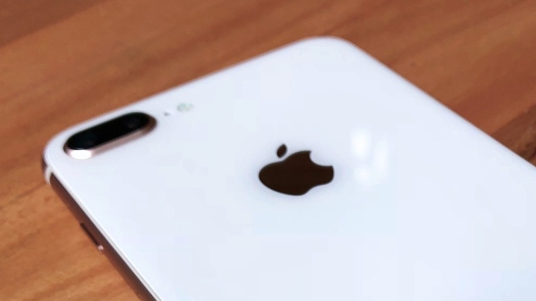 An iPhone 8 Plus on a table