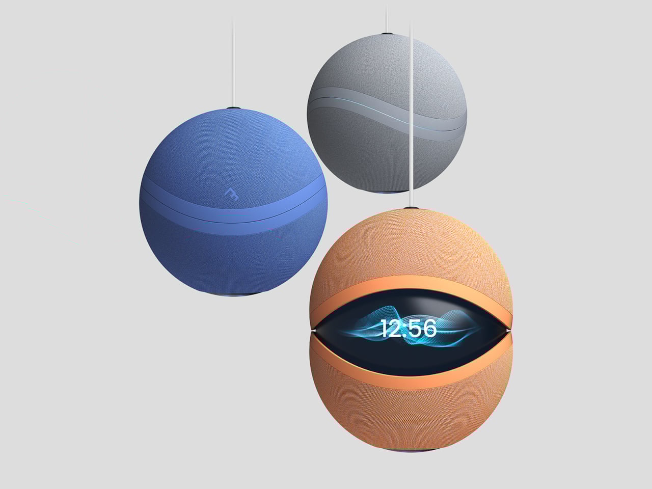 IRIS 4.0 is a Fabric-Covered Smart Speaker Orb That Watches from Above