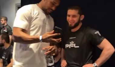Islam Makhachev invites Anthony Joshua to Dagestan: ‘Improve your wrestling’