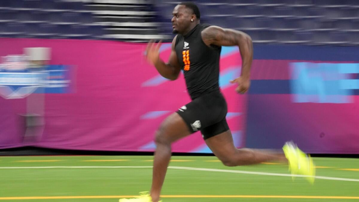 NFL combine 2026 live updates: QB, WR, RB workouts, 40-yard dash times