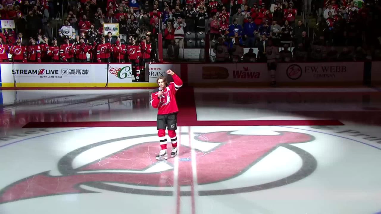 Jack Hughes' Pre-Game Speech | New Jersey Devils