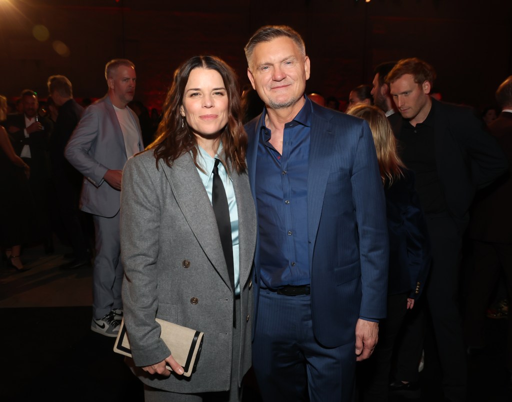 Neve Campbell and Kevin Williamson 
