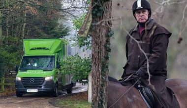 Andrew Mountbatten-Windsor makes first appearance at new home