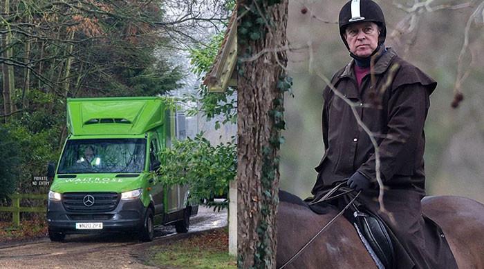 Andrew Mountbatten-Windsor makes first appearance at new home