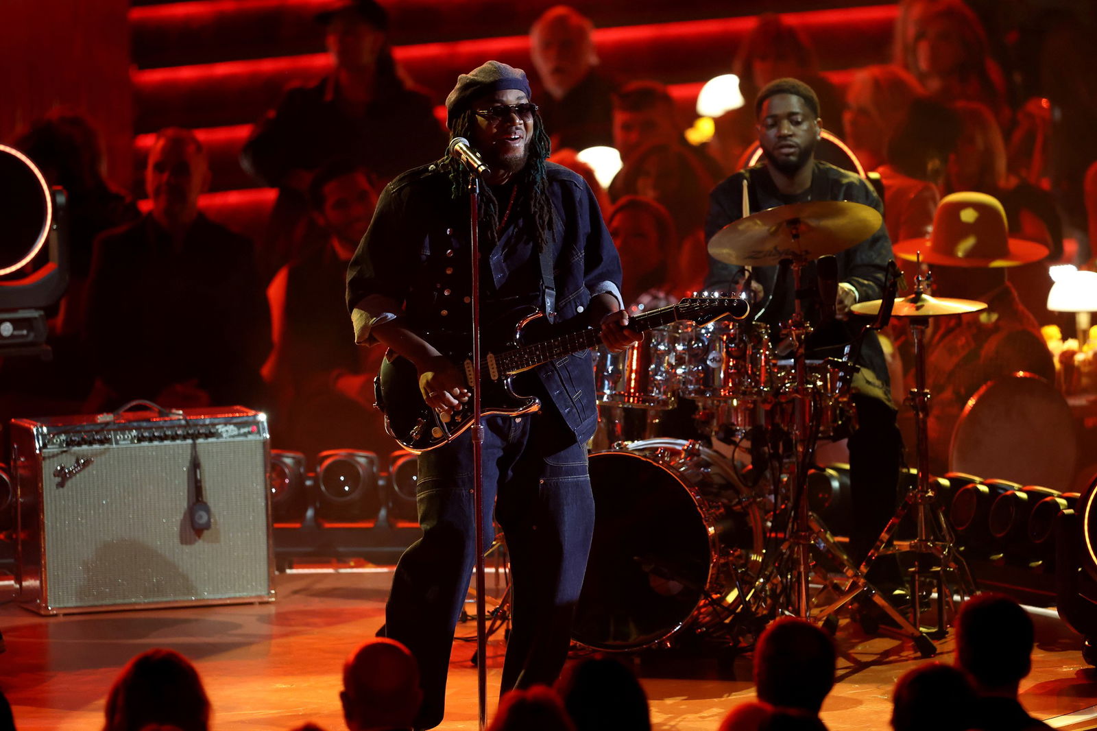 Leon Thomas performs onstage during the 68th Grammys