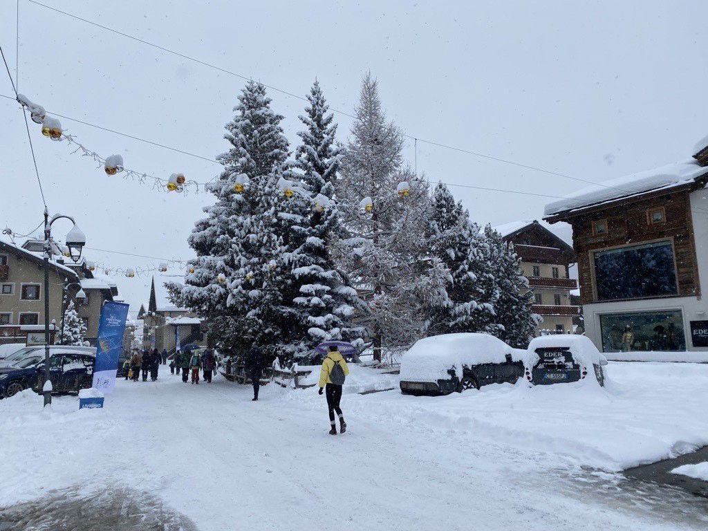 Scenes of Livigno, Italy after heavy snowfall on day 10 of the Winter Olympics on February 15, 2026.