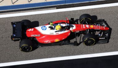 Ferrari causes shock in F1 testing with rear wing which flips 180 degrees
