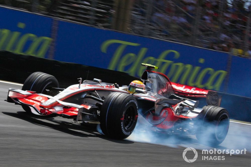 Hamilton came up one point short from winning the drivers' title in his rookie season