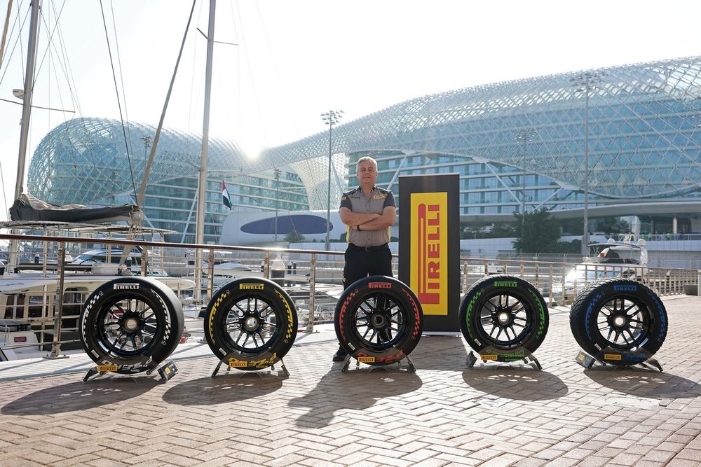 Mario Isola, Pirelli F1 Director with Pirelli 2026 F1 tyres