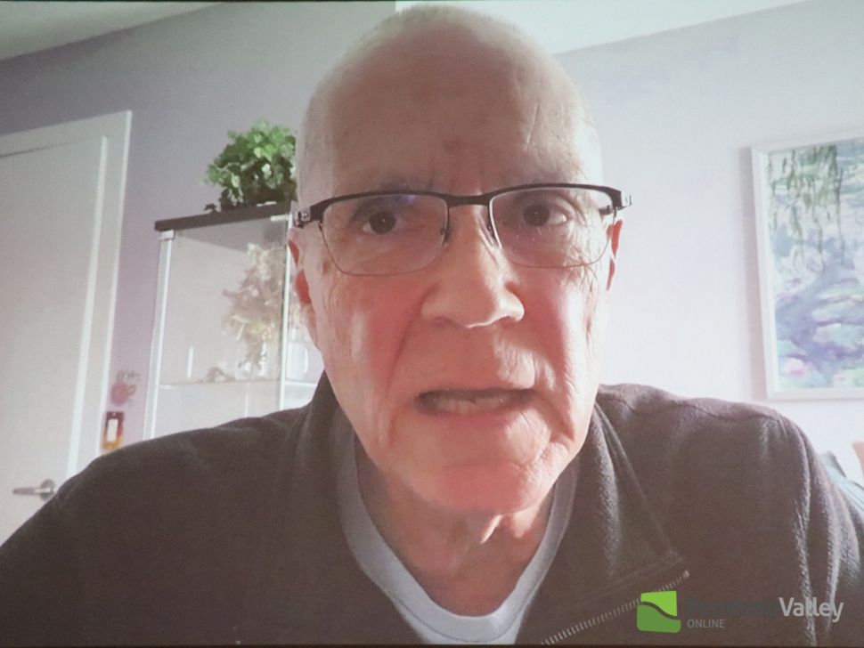A photo of Steedsman's video message