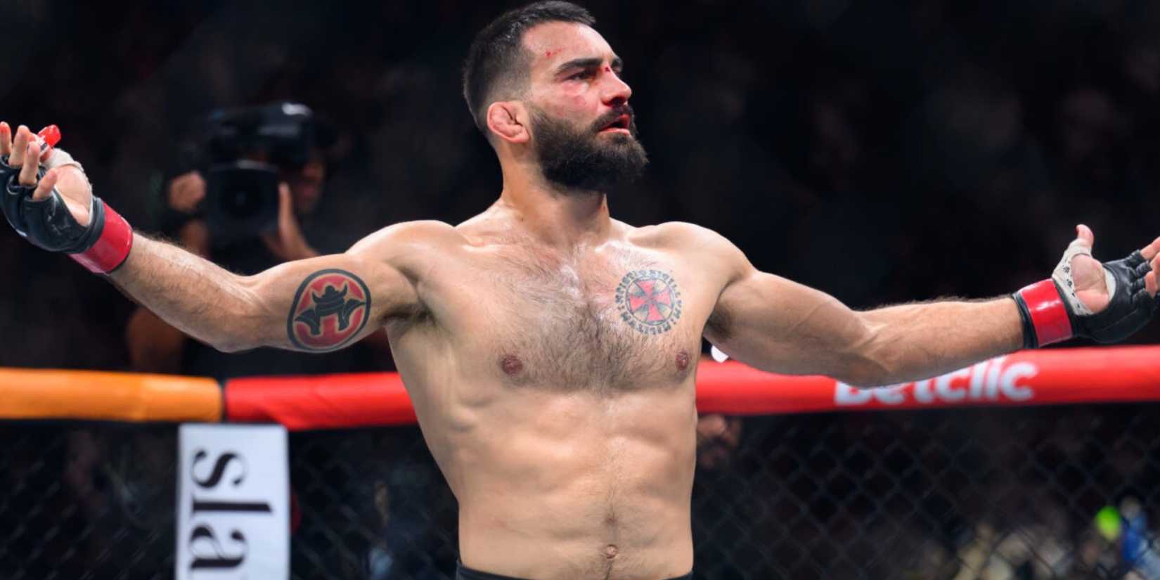 Benoit Saint Denis celebrates