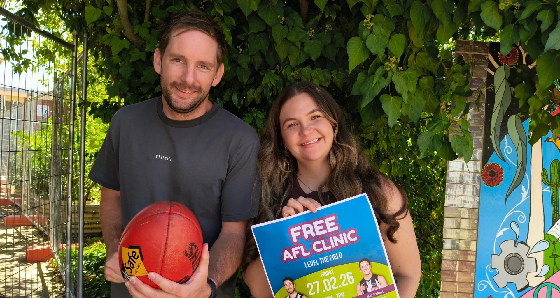 AFL stars help ‘Level the Field’ for local youth