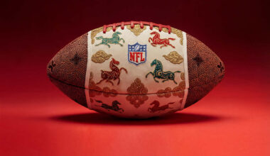NFL Unveils Year of the Horse Zodiac Art Football 