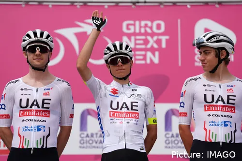 Pablo Torres at the start of Giro Next Gen 2024