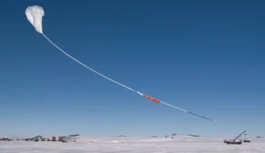 A scientific balloon starts its ascent into the air as it prepares to launch carrying NASA’s Payload for Ultrahigh Energy Observations (PUEO) mission (Credit : NASA/Scott Battaion)