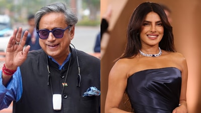 The conference had a distinguished panel of speakers, including Shashi Tharoor and Priyanka Chopra. (PTI/Reuters)
