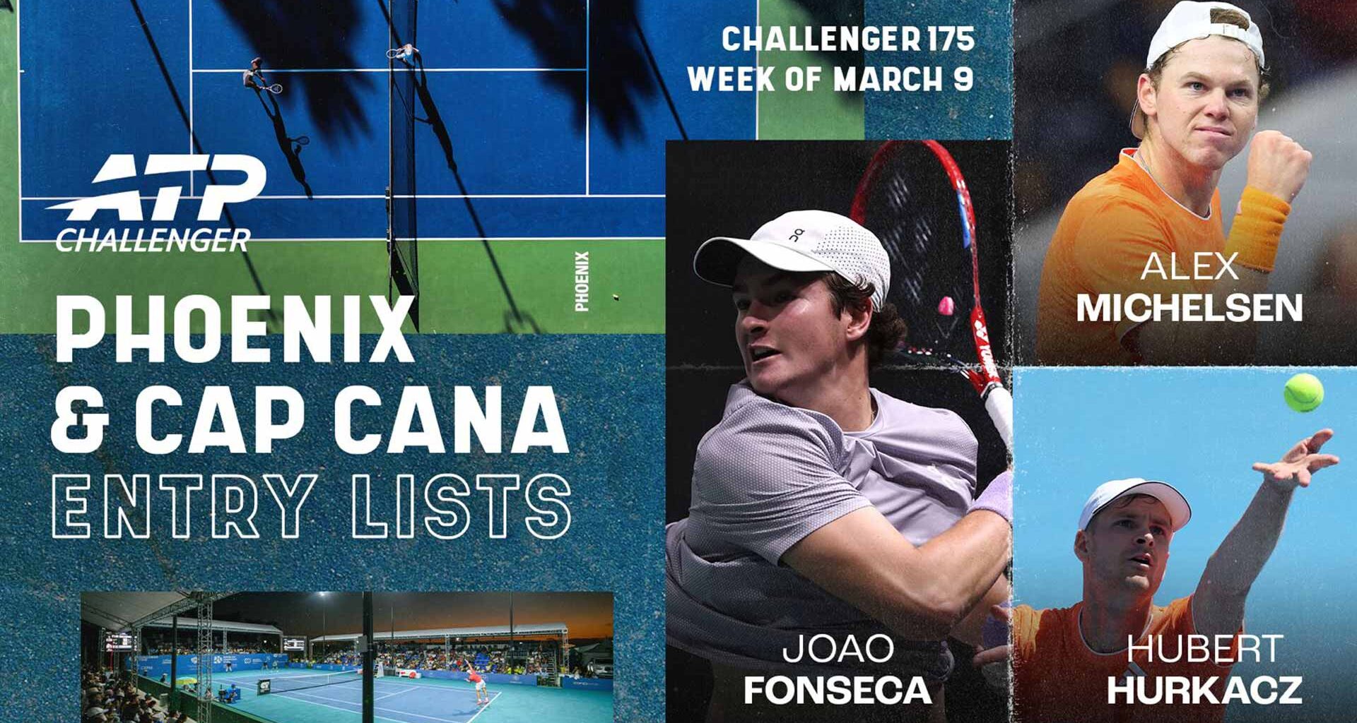 The Phoenix and Cap Cana Challengers will take place from 10-15 March.