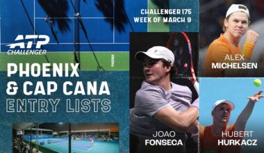 The Phoenix and Cap Cana Challengers will take place from 10-15 March.