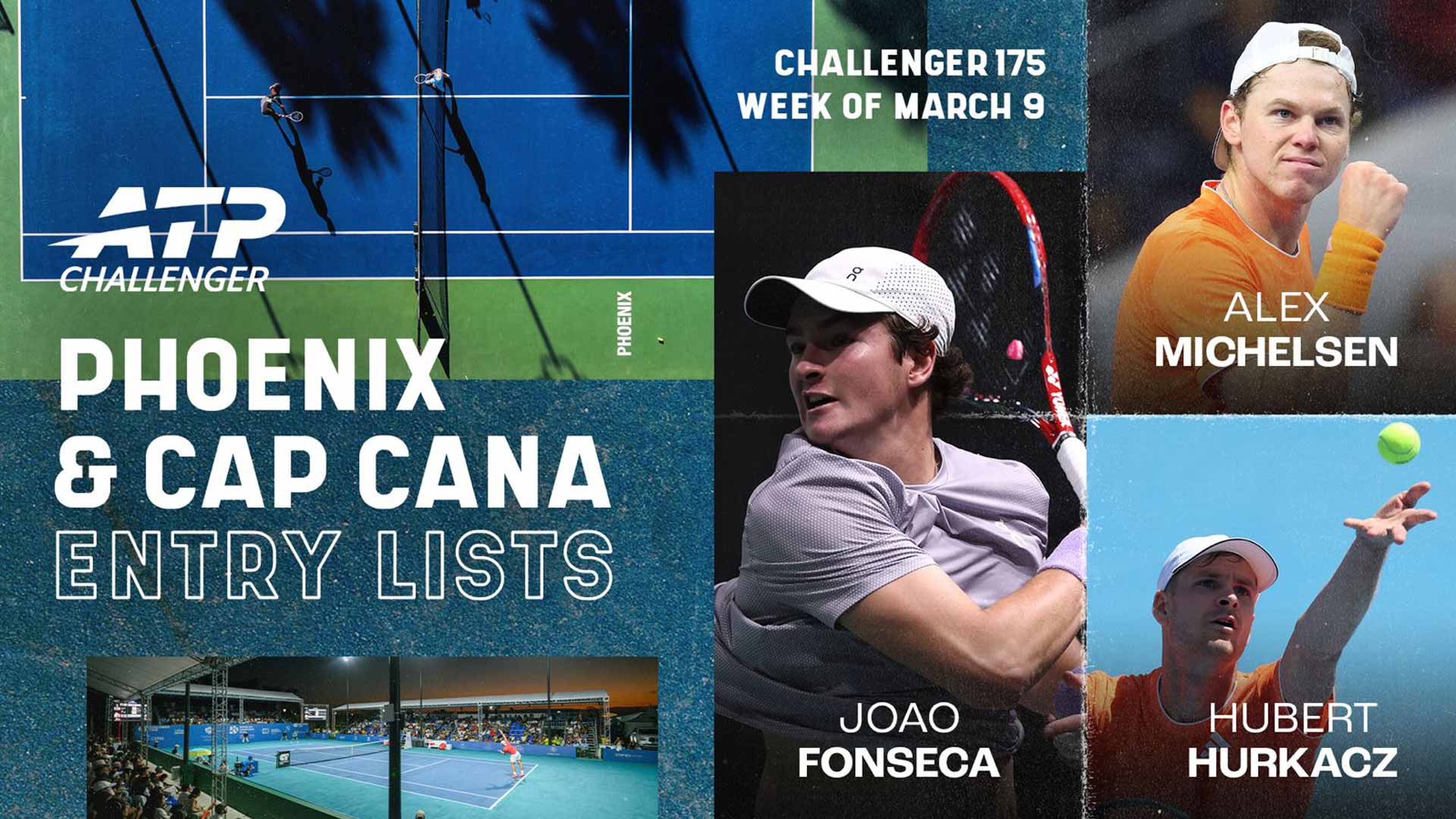 The Phoenix and Cap Cana Challengers will take place from 10-15 March.