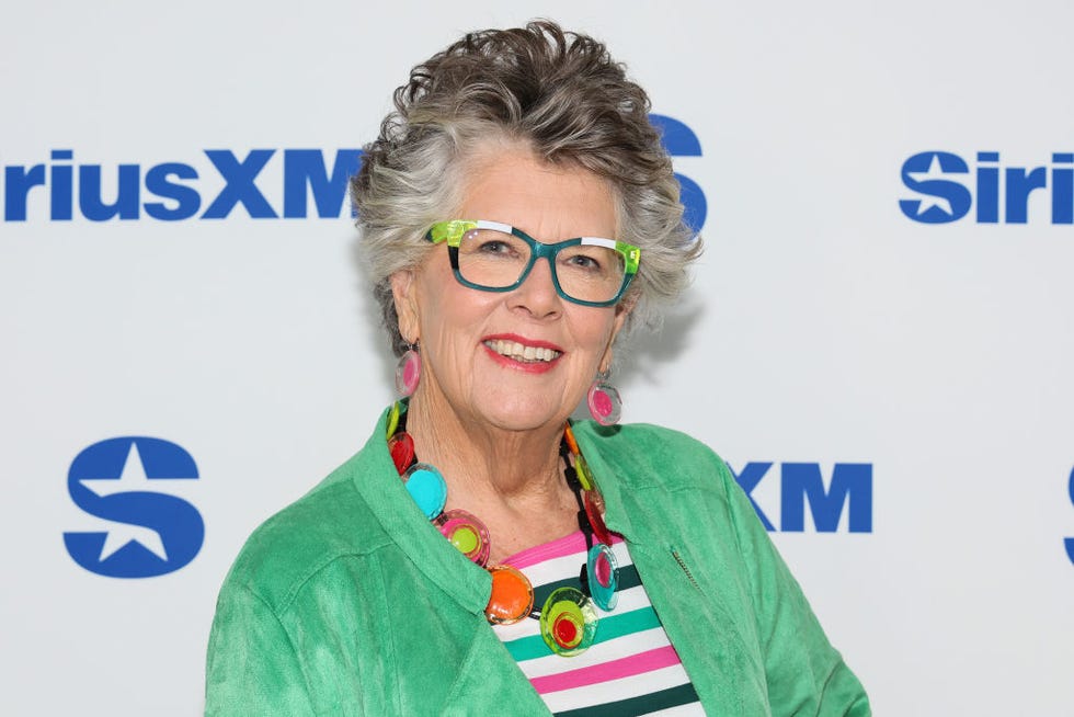 Celebrities Visit SiriusXM - May 15, 2024 new york, new york may 15: prue leith visits siriusxm studios on may 15, 2024 in new york city. (photo by dia dipasupil/getty images)