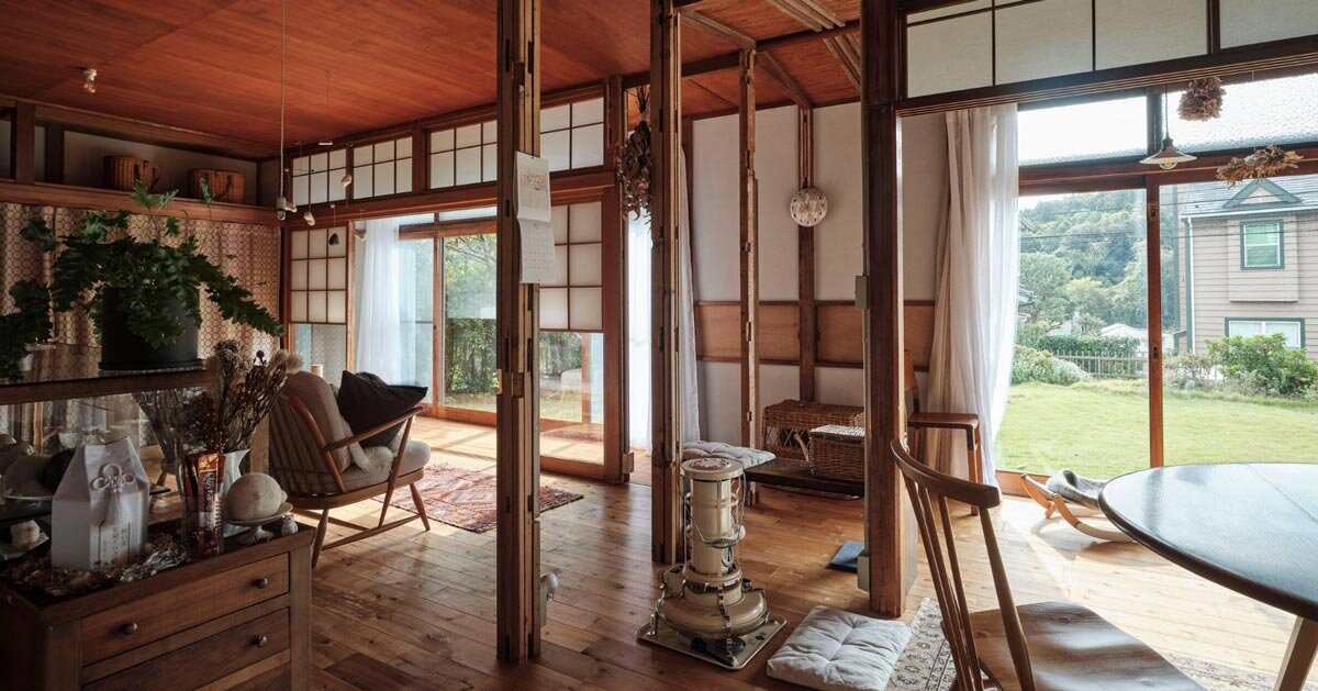 ROOVICE revives japan home through layered wooden interiors