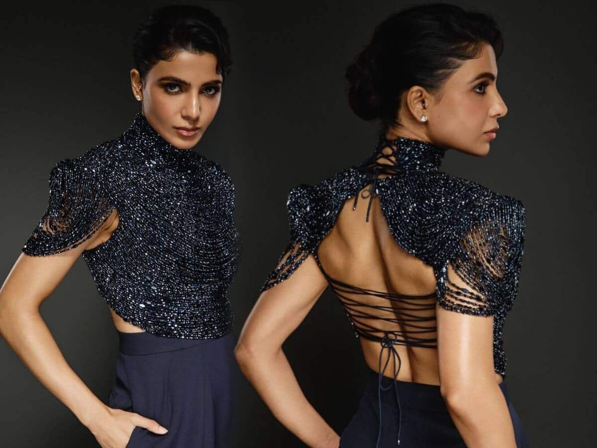 Samantha Glows Like Anything In Crystal Blue